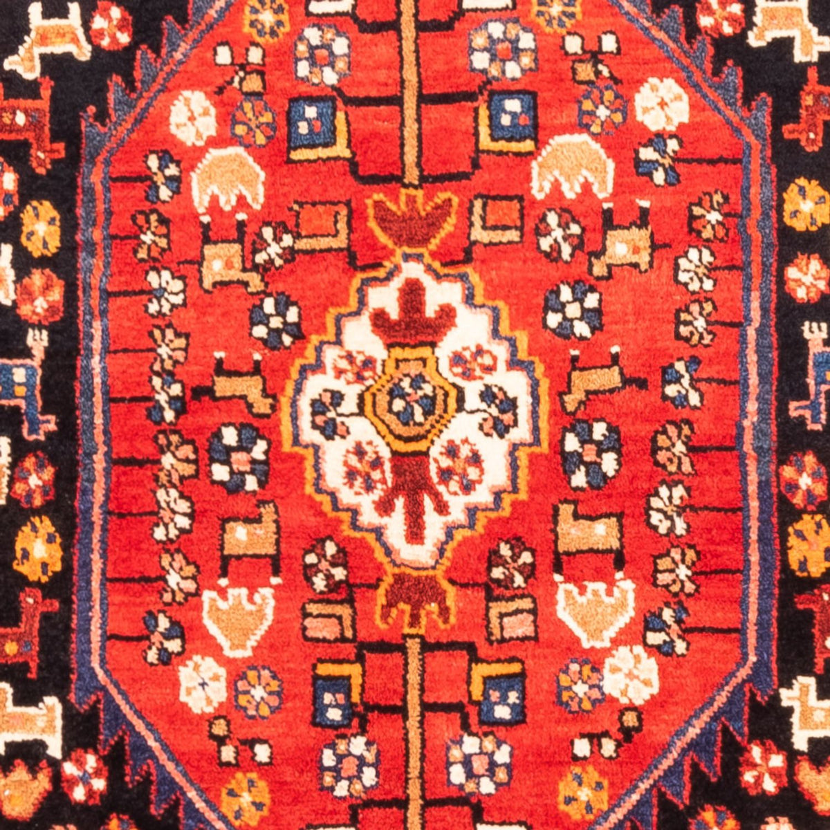 Tapis persan - Nomadic - 285 x 155 cm - bleu foncé