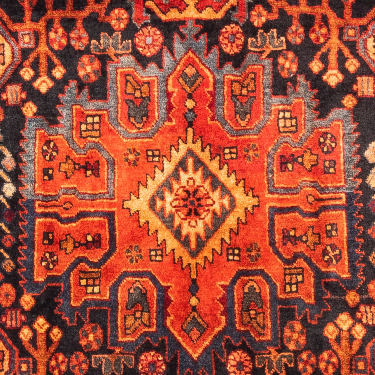 Tapis persan - Nomadic - 310 x 160 cm - bleu foncé