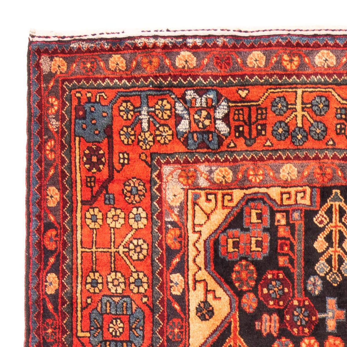 Tapis persan - Nomadic - 310 x 160 cm - bleu foncé