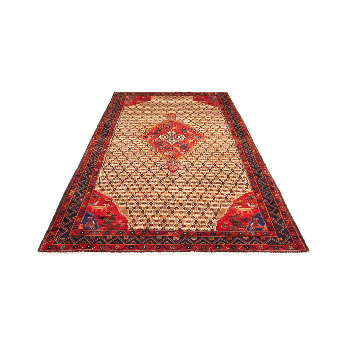 Tapis persan - Nomadic - 323 x 160 cm - rouge