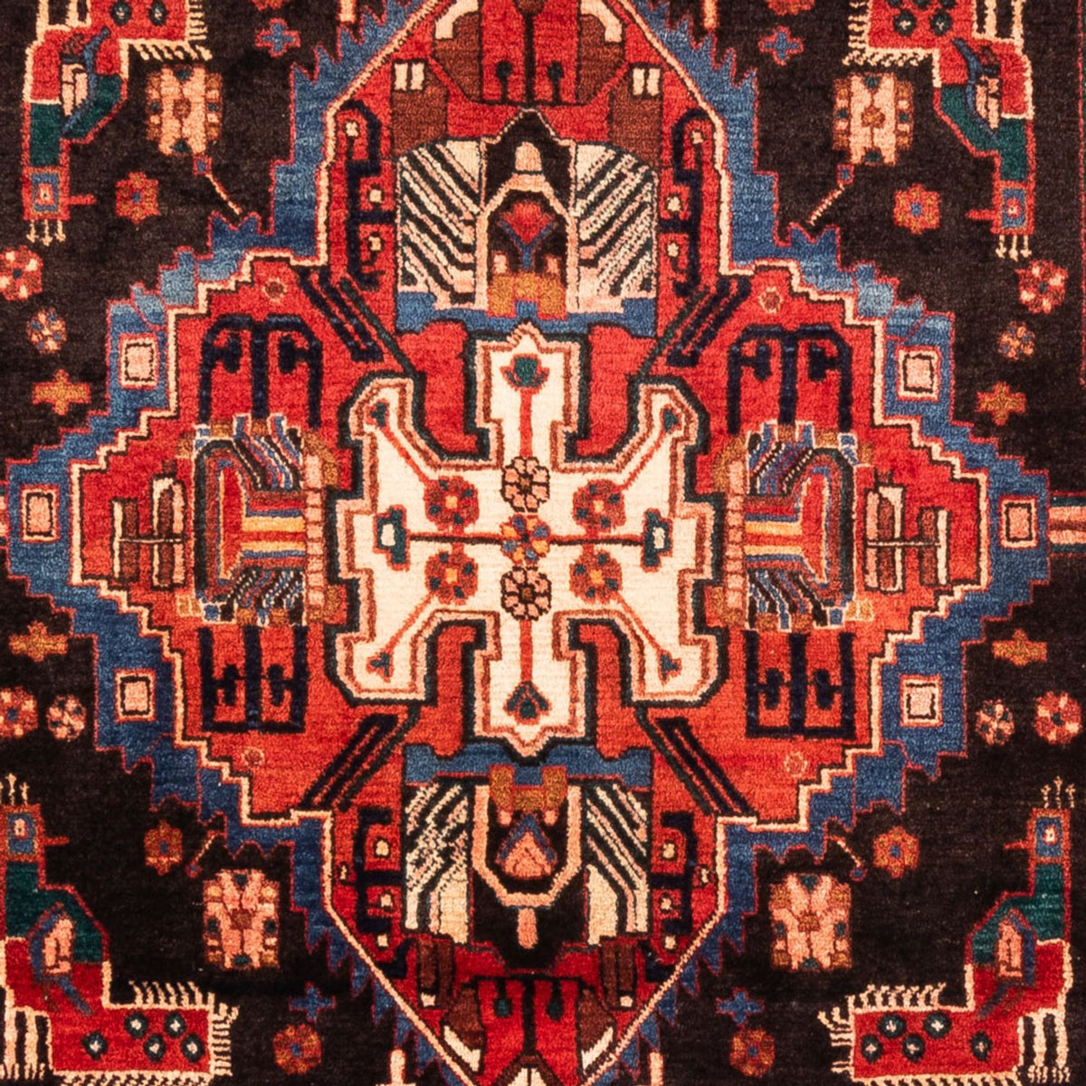 Tapis persan - Nomadic - 330 x 165 cm - rouge