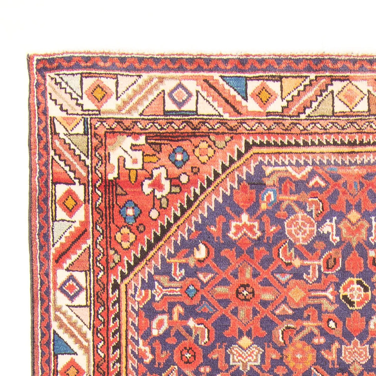 Tapis persan - Nomadic - 306 x 153 cm - bleu foncé