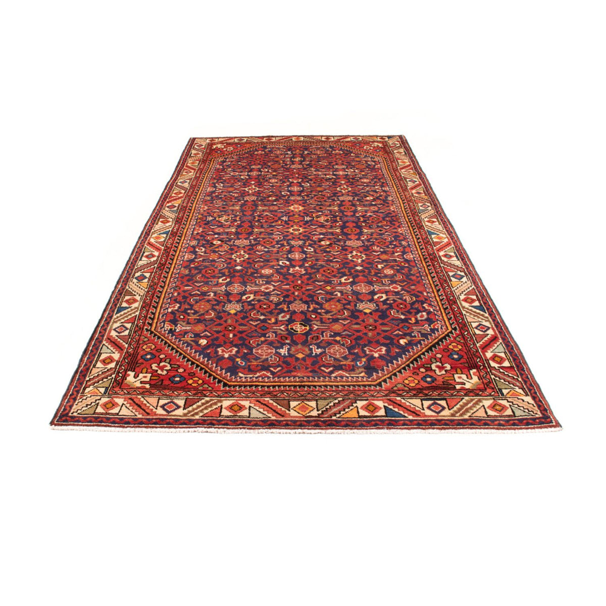Tapis persan - Nomadic - 306 x 153 cm - bleu foncé