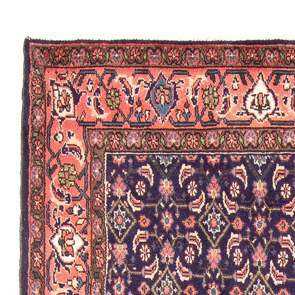 Tapis de couloir Tapis persan - Nomadic - 300 x 140 cm - bleu foncé