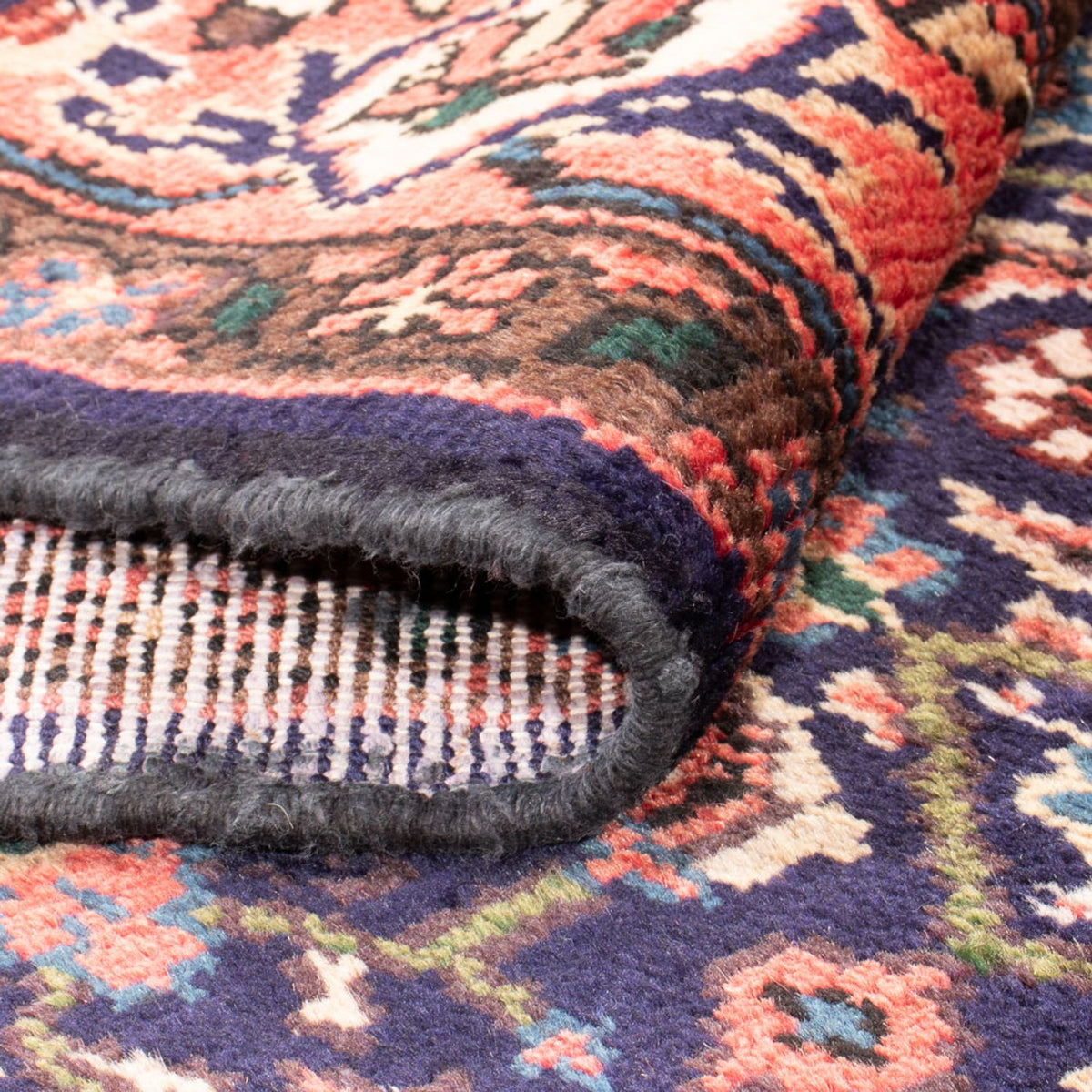 Tapis de couloir Tapis persan - Nomadic - 300 x 140 cm - bleu foncé