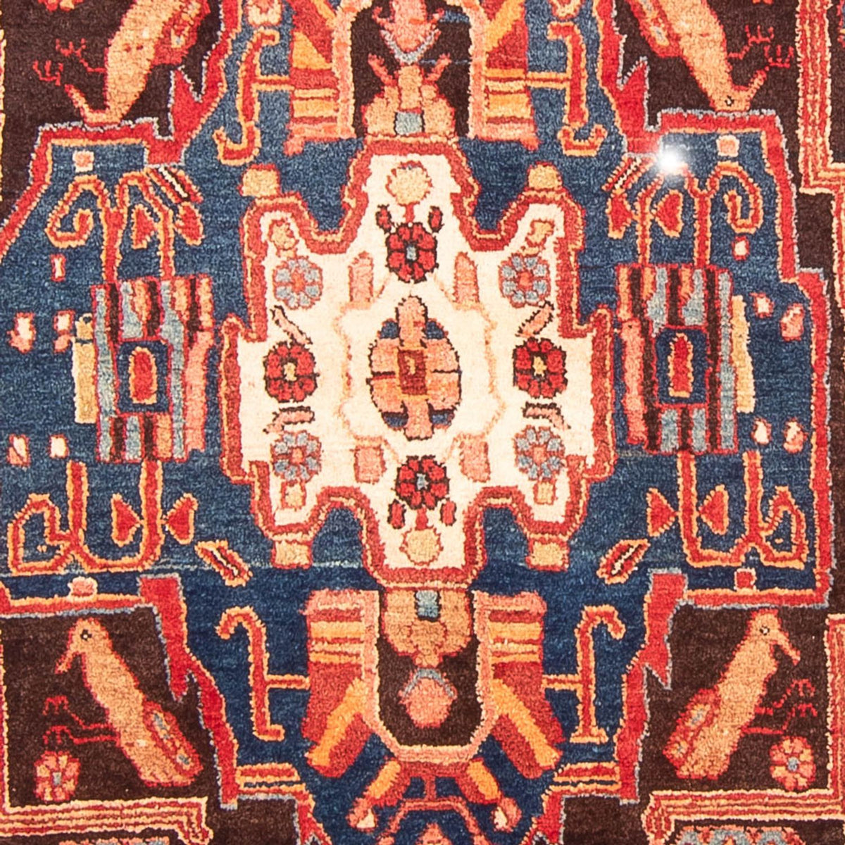 Tapis persan - Nomadic - 313 x 160 cm - bleu foncé