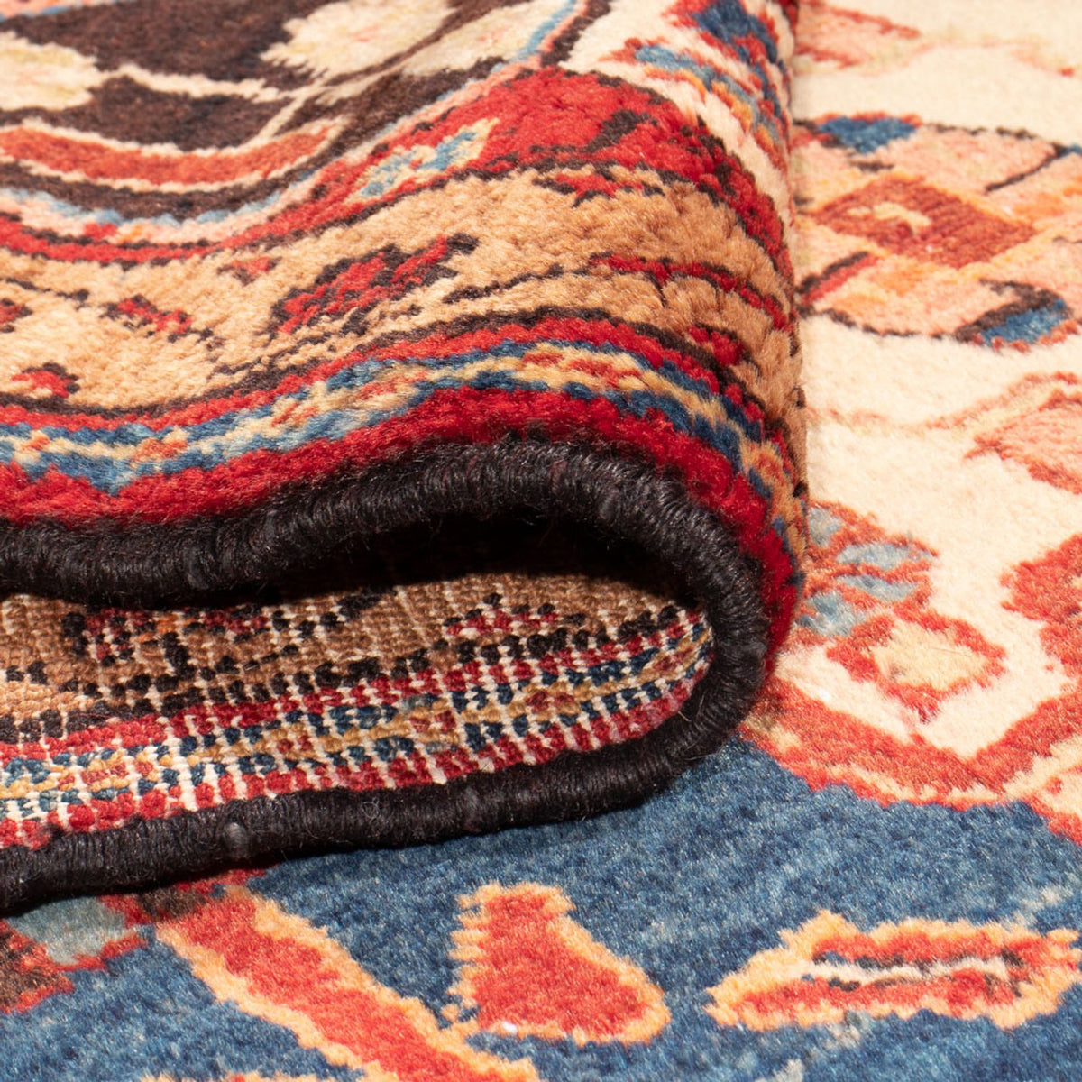 Tapis persan - Nomadic - 313 x 160 cm - bleu foncé