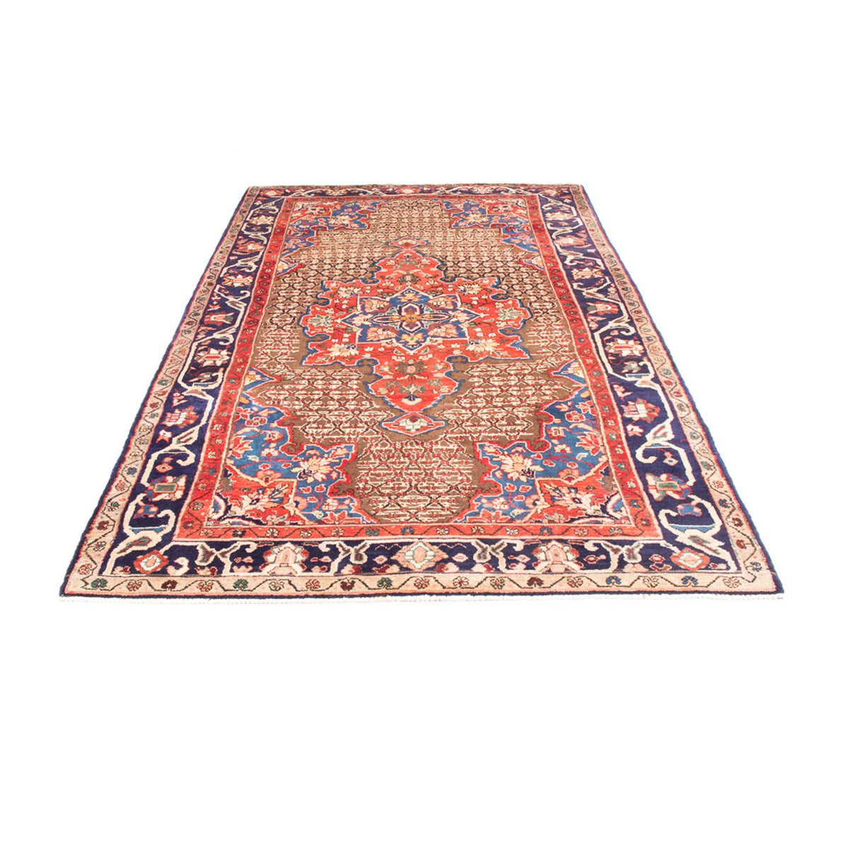 Tapis persan - Nomadic - 298 x 155 cm - bleu foncé