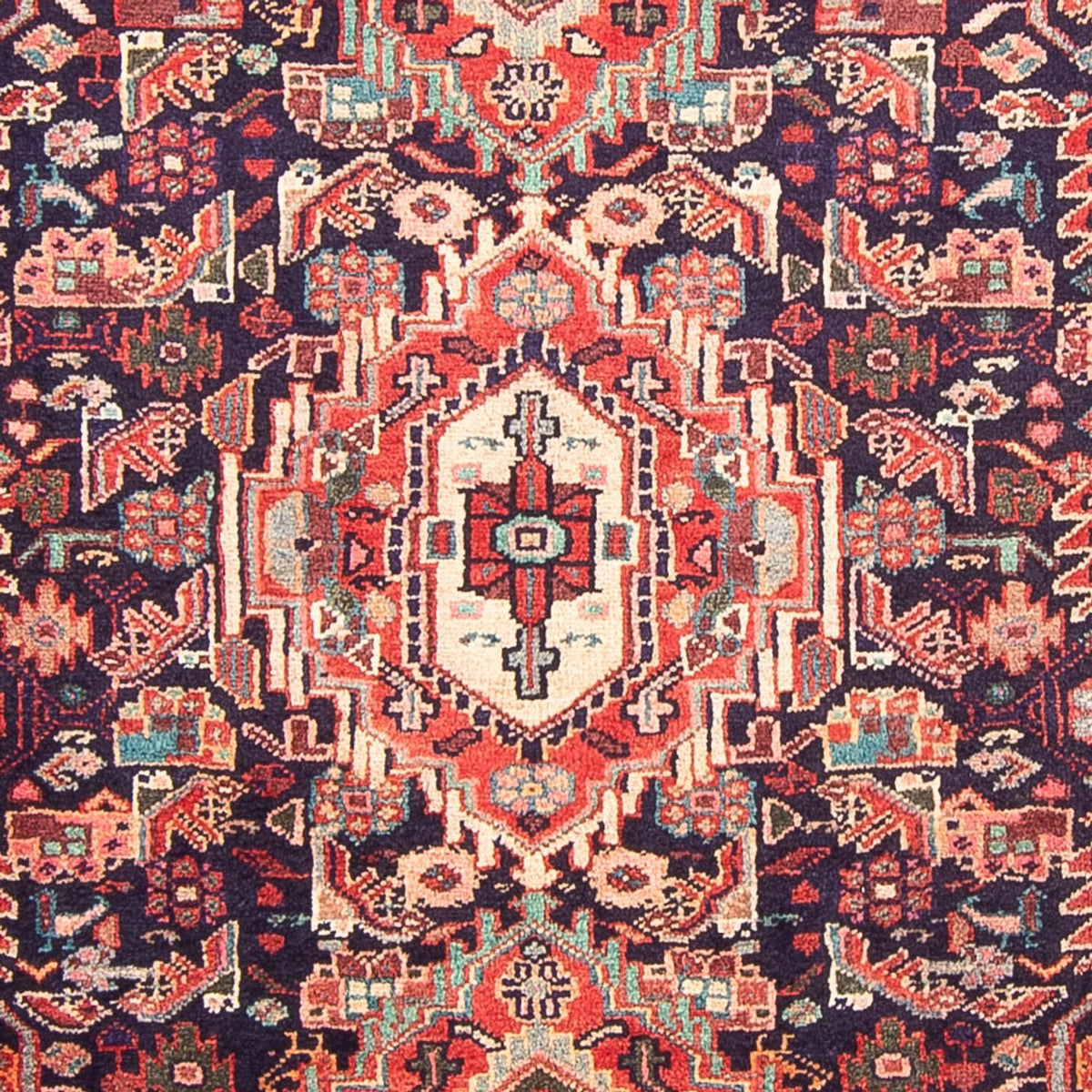 Tapis persan - Nomadic - 307 x 155 cm - bleu foncé