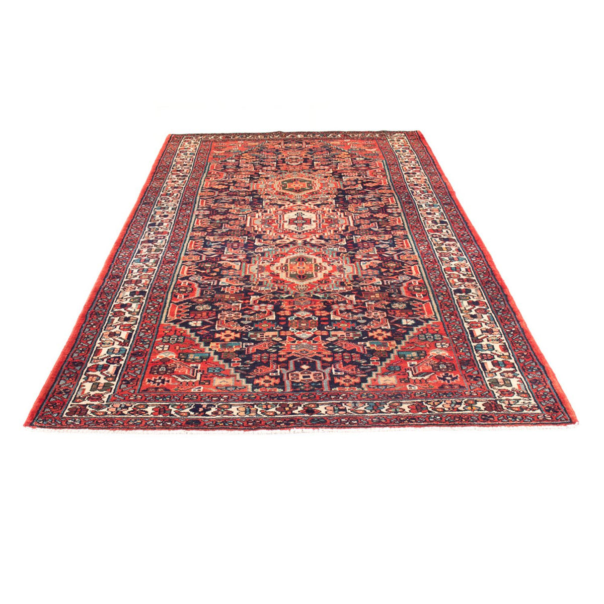 Tapis persan - Nomadic - 307 x 155 cm - bleu foncé