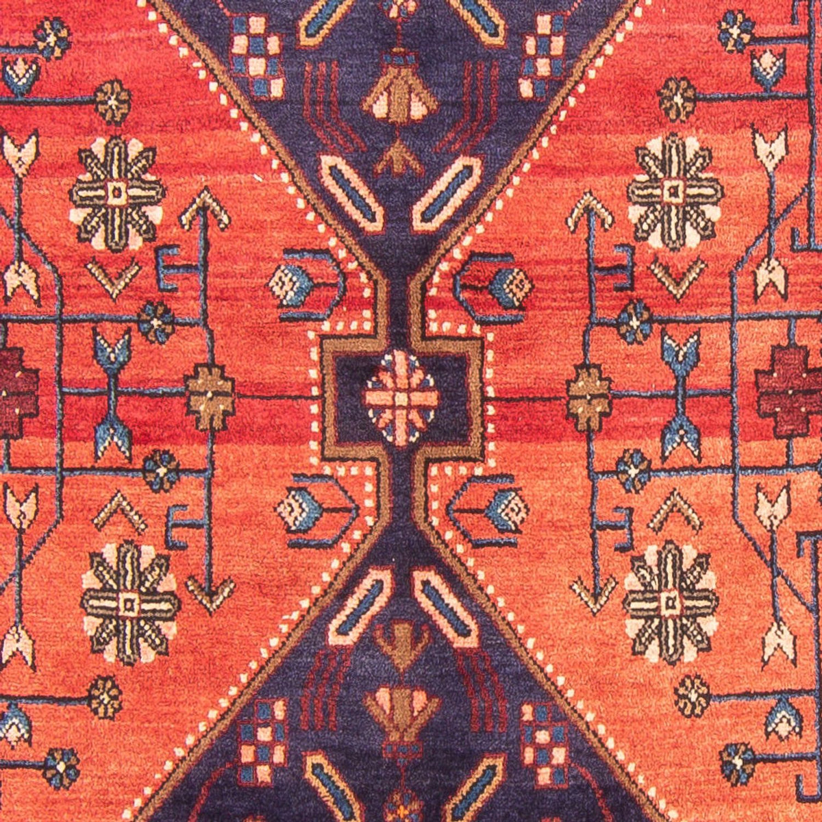 Tapis persan - Nomadic - 257 x 150 cm - rouge
