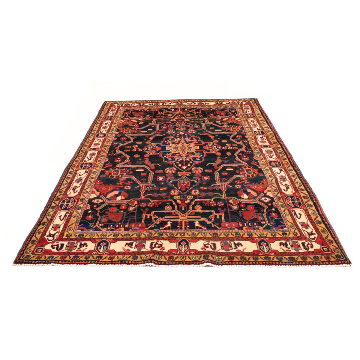 Tapis persan - Nomadic - 277 x 165 cm - bleu foncé