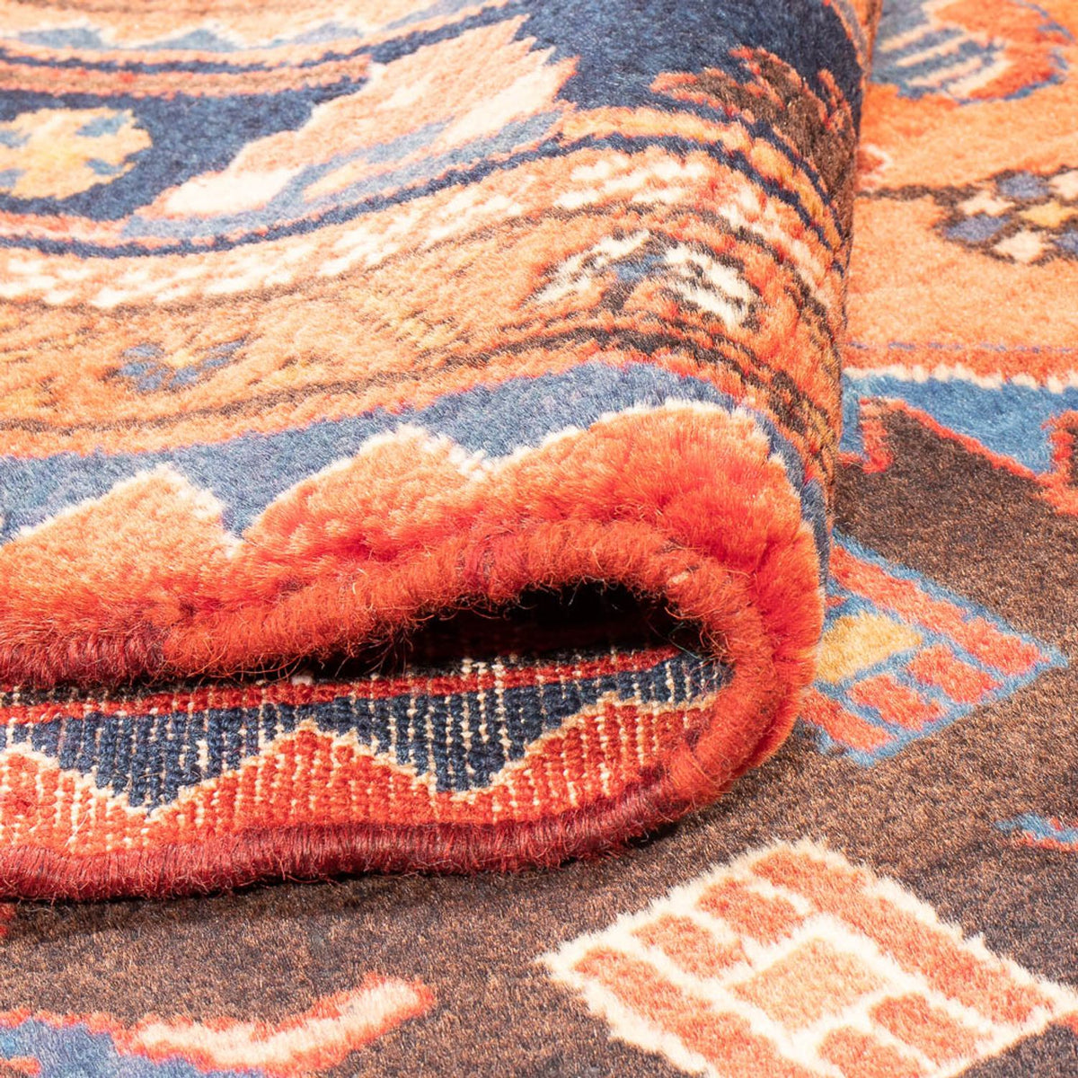 Tapis persan - Nomadic - 287 x 176 cm - bleu foncé