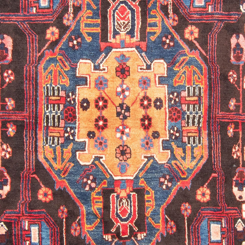 Tapis de couloir Tapis persan - Nomadic - 350 x 160 cm - bleu foncé