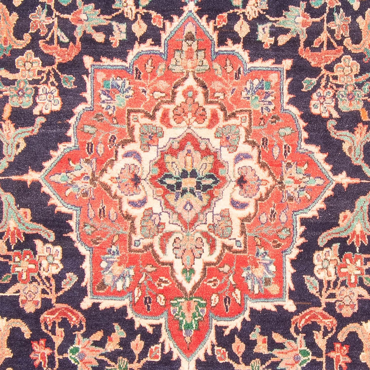 Tapis persan - Nomadic - 295 x 157 cm - bleu foncé