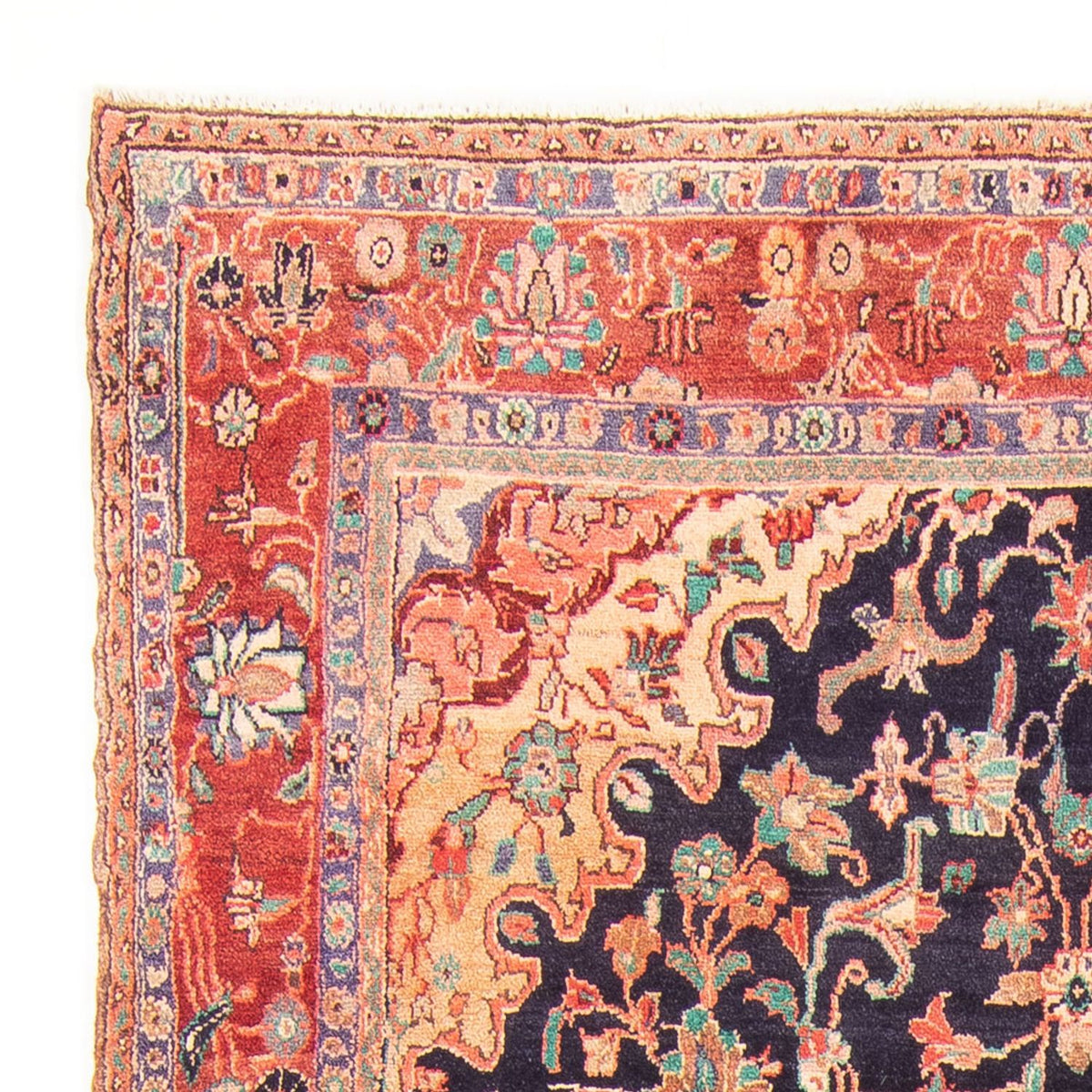 Tapis persan - Nomadic - 295 x 157 cm - bleu foncé