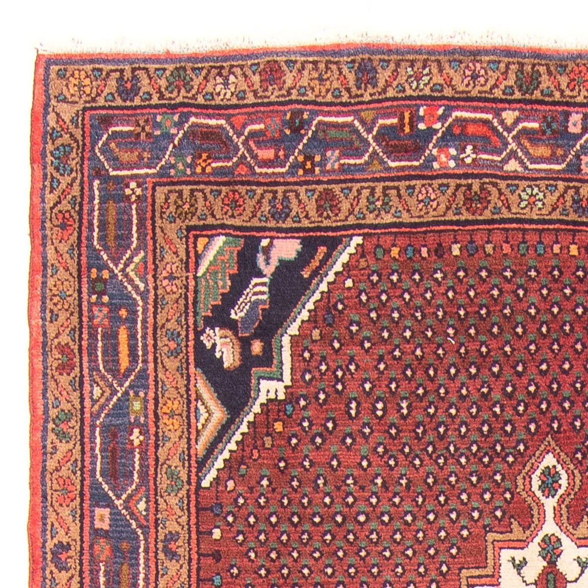 Tapis de couloir Tapis persan - Bidjar - 275 x 140 cm - rouge