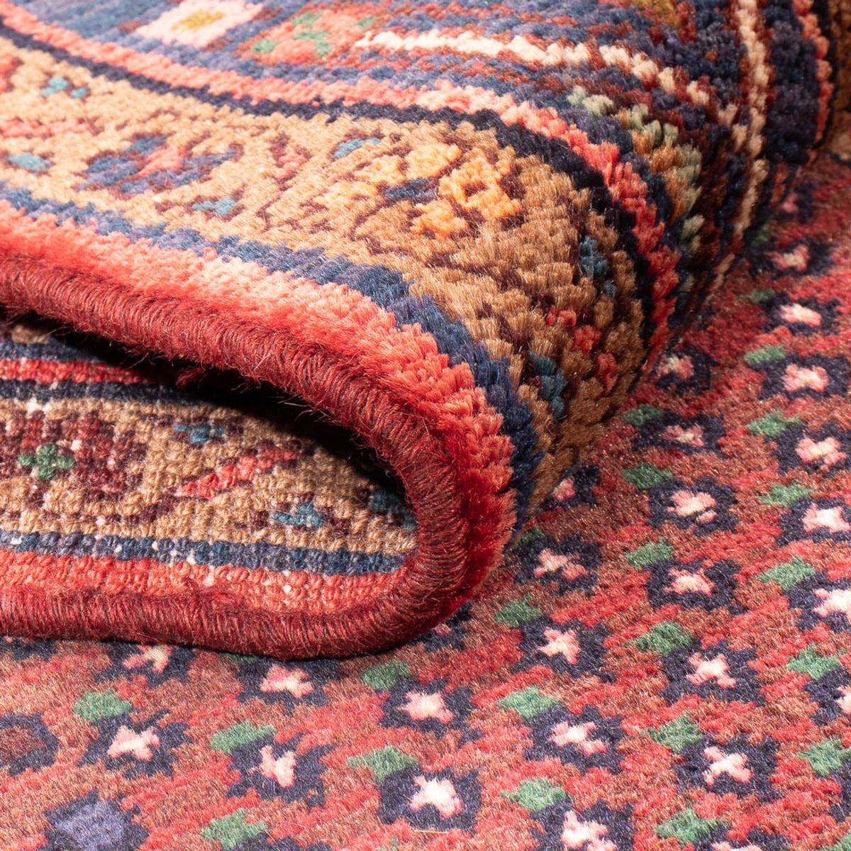 Tapis de couloir Tapis persan - Bidjar - 275 x 140 cm - rouge
