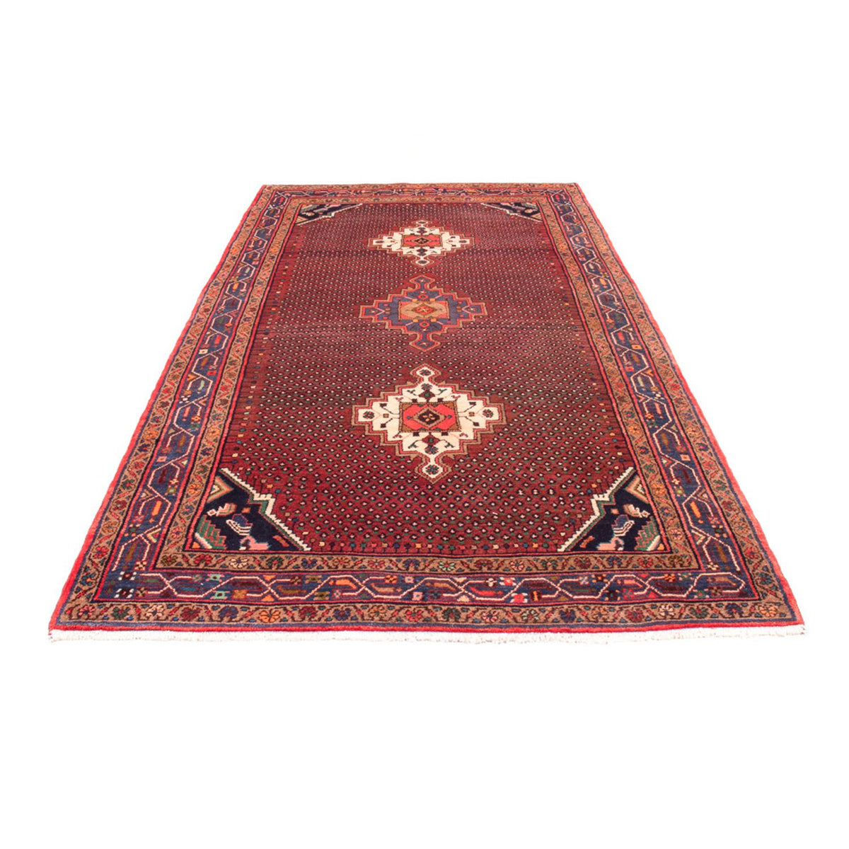 Tapis de couloir Tapis persan - Bidjar - 275 x 140 cm - rouge