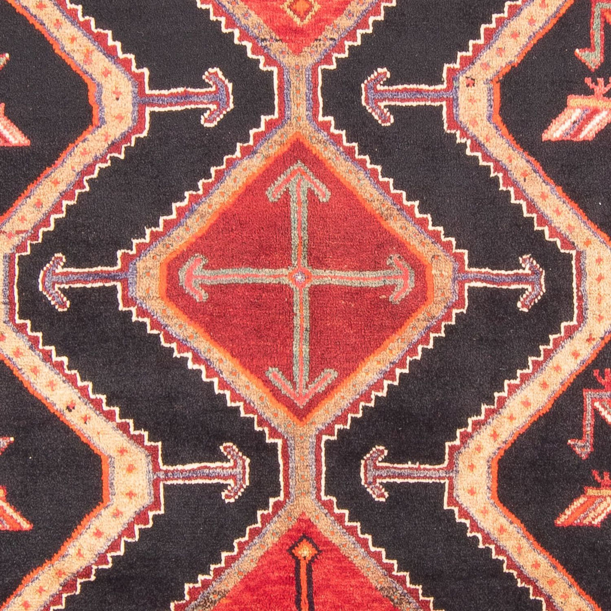 Tapis de couloir Tapis persan - Nomadic - 366 x 160 cm - bleu foncé