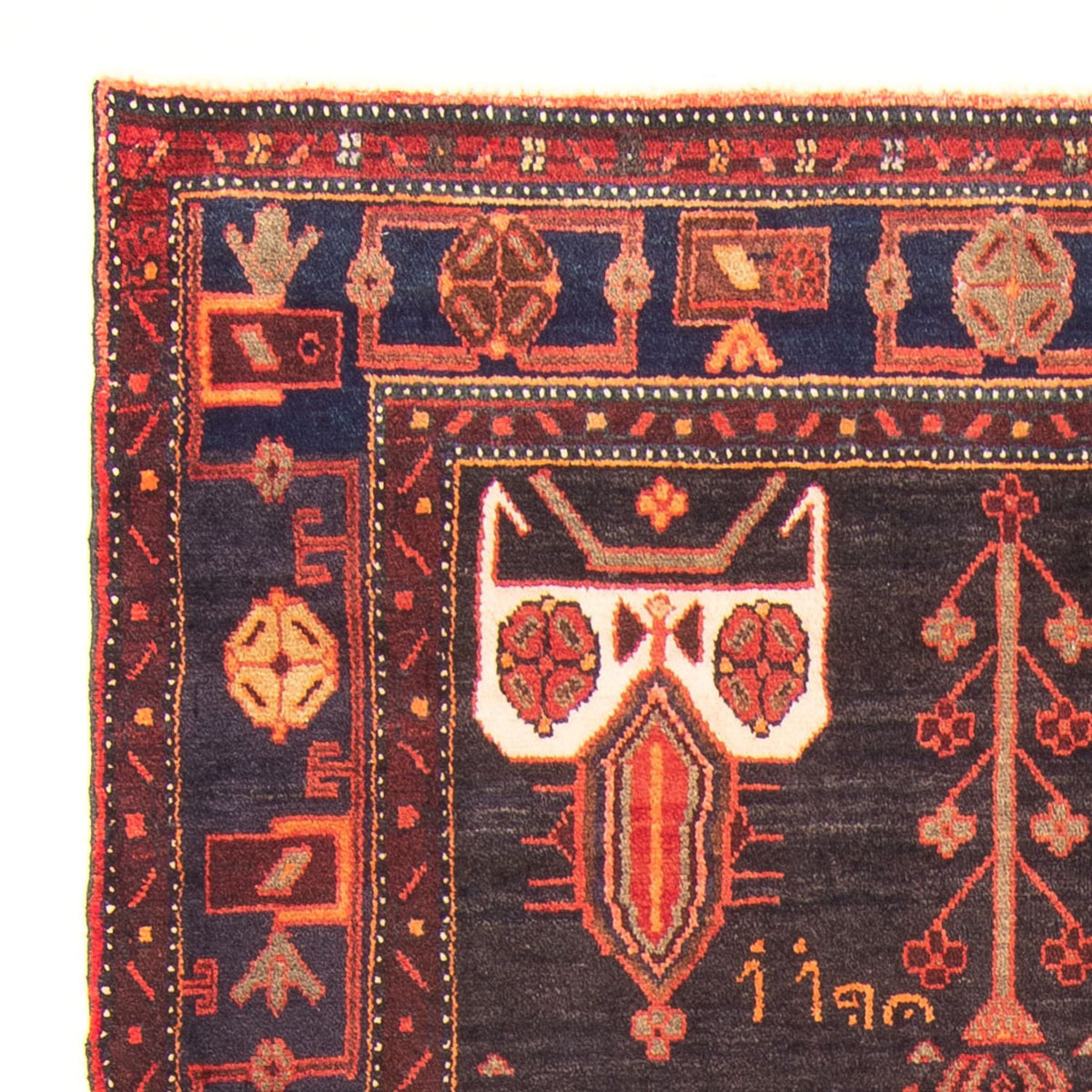 Tapis de couloir Tapis persan - Nomadic - 294 x 145 cm - bleu