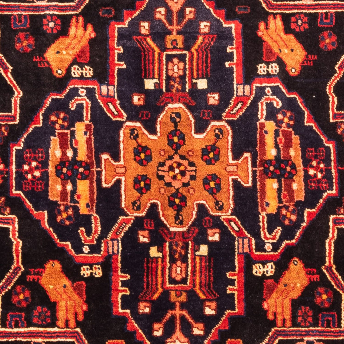 Tapis persan - Nomadic - 280 x 172 cm - bleu foncé