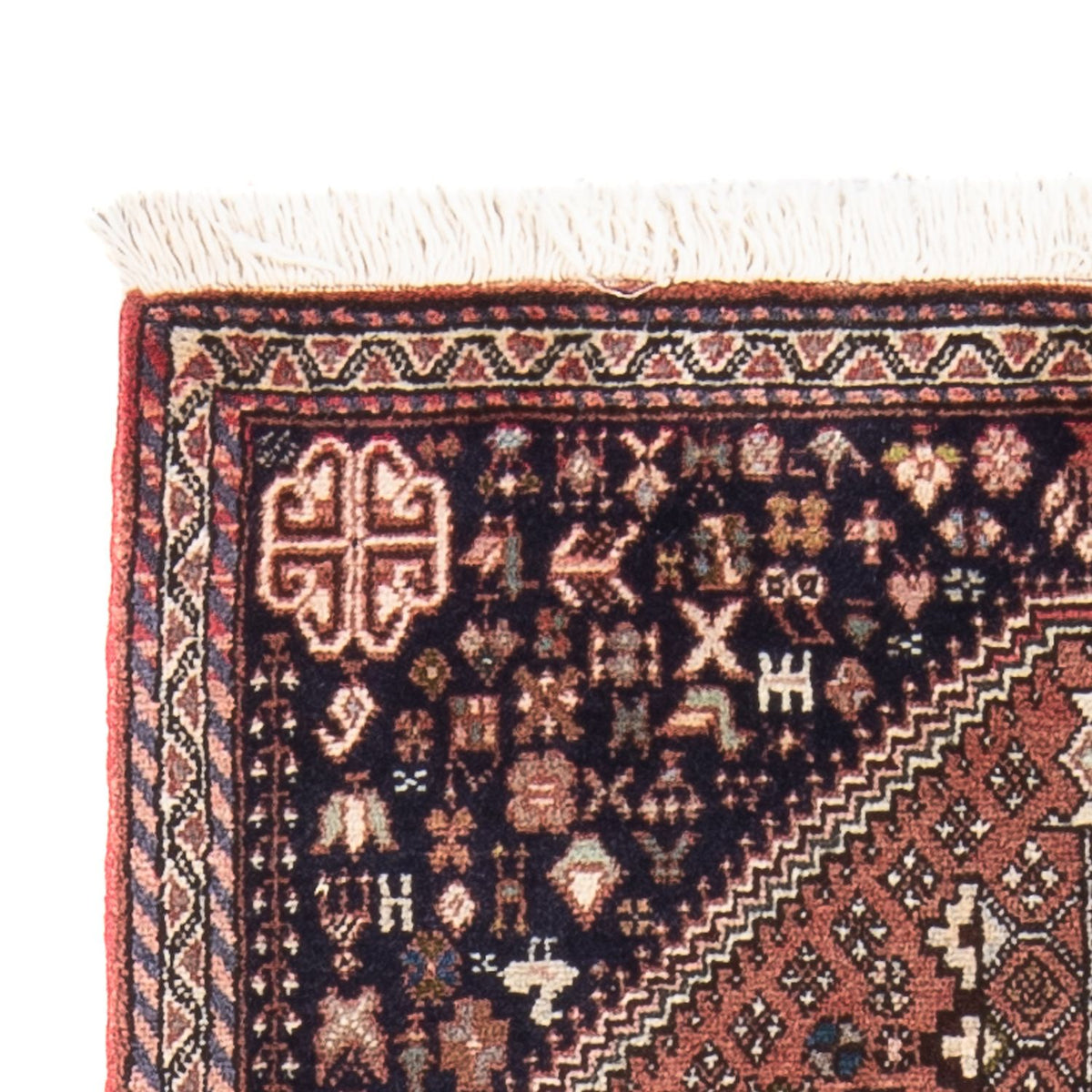 Tapis persan - Nomadic - 150 x 70 cm - rouge