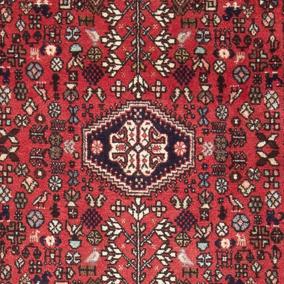 Tapis de couloir Tapis persan - Nomadic - 156 x 63 cm - rouge