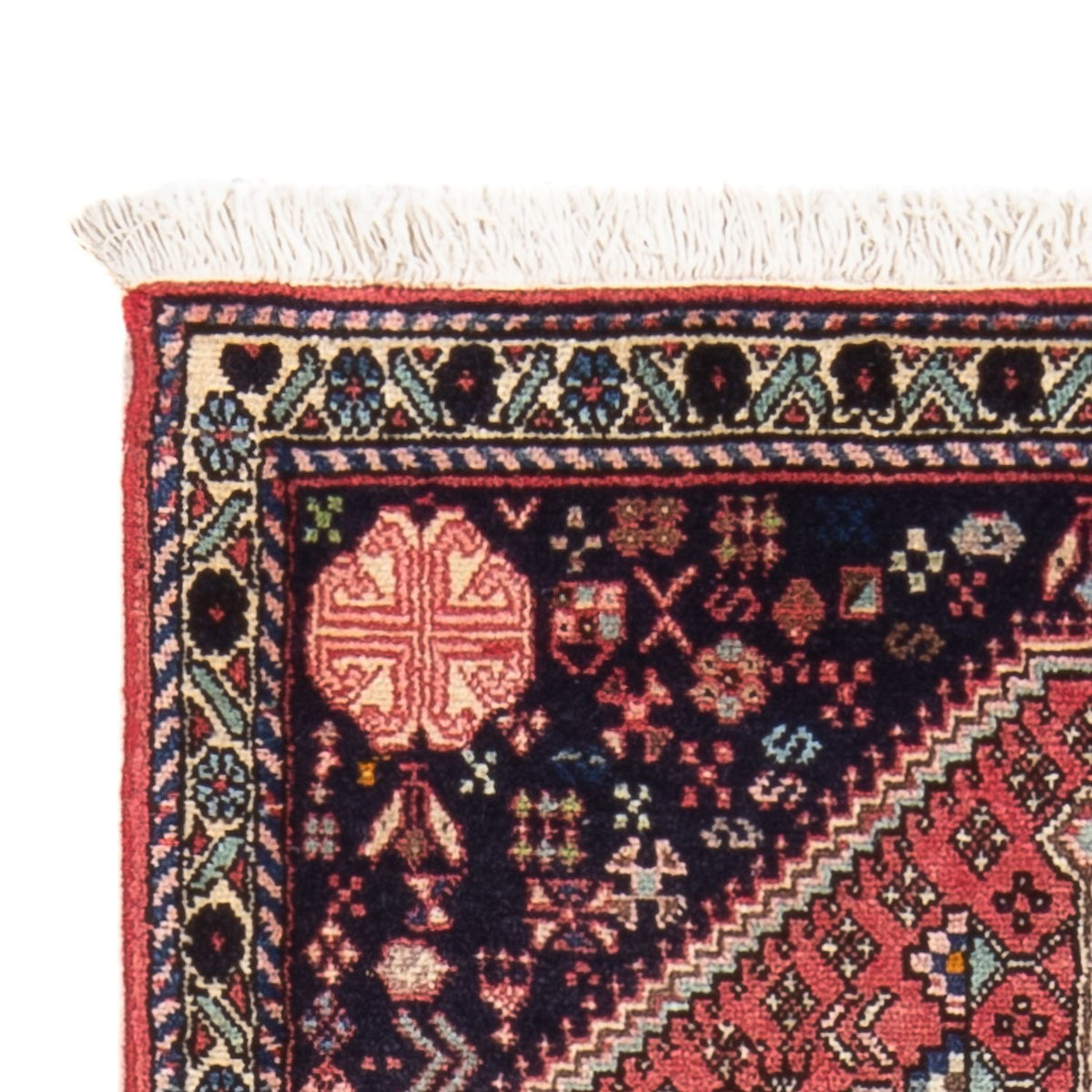 Tapis persan - Nomadic - 146 x 67 cm - rouge
