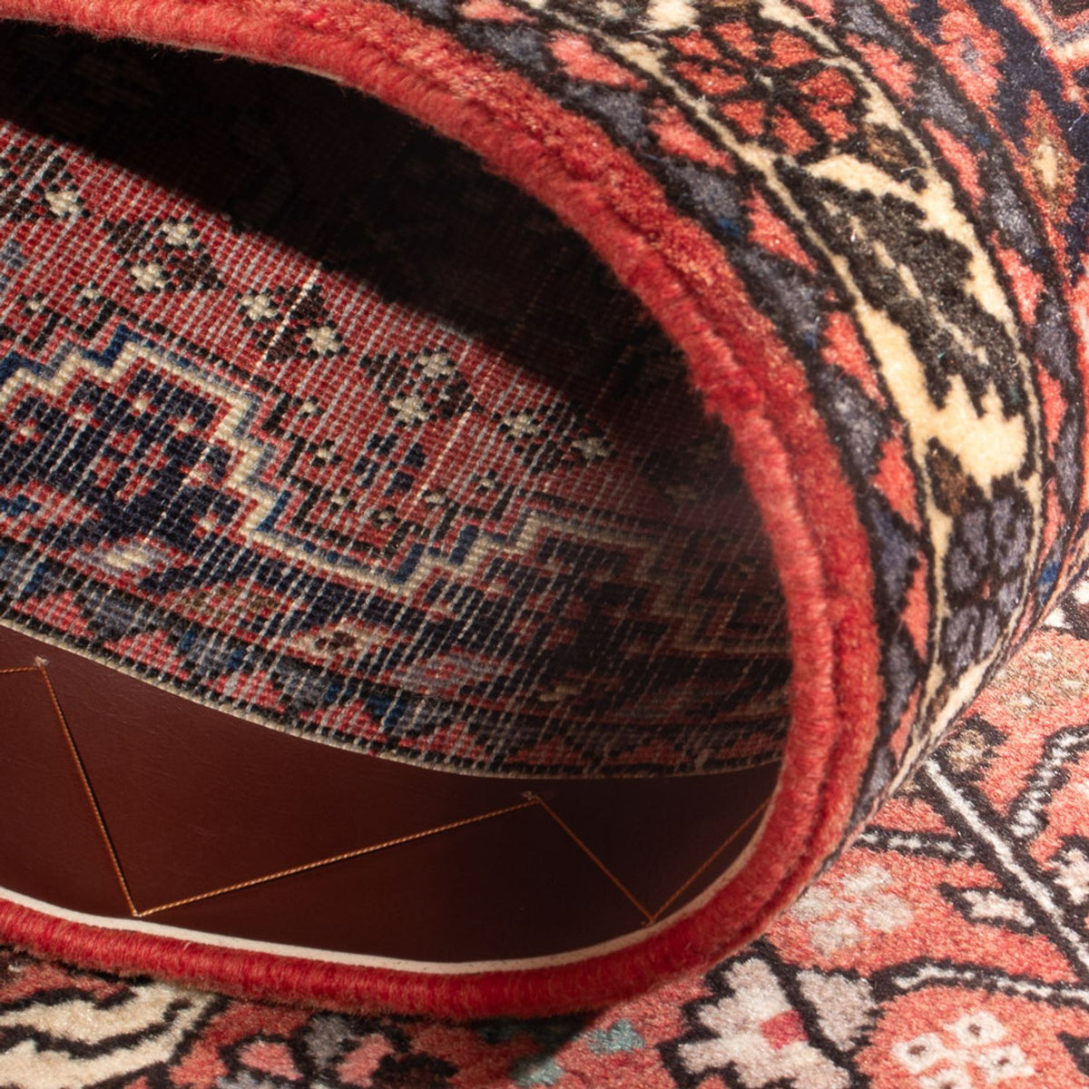 Tapis de couloir Tapis persan - Nomadic - 155 x 67 cm - rouge