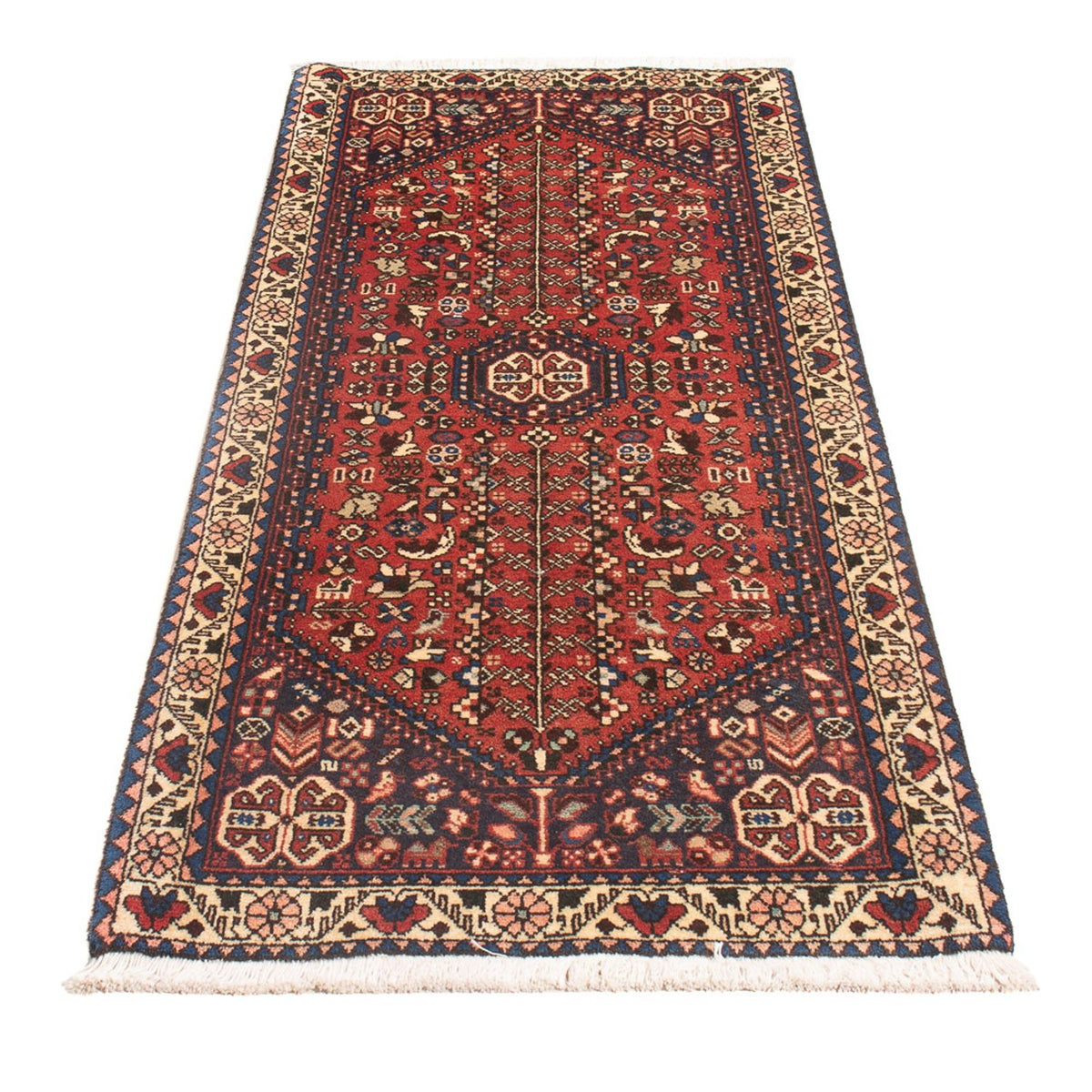 Tapis persan - Nomadic - 152 x 63 cm - rouge