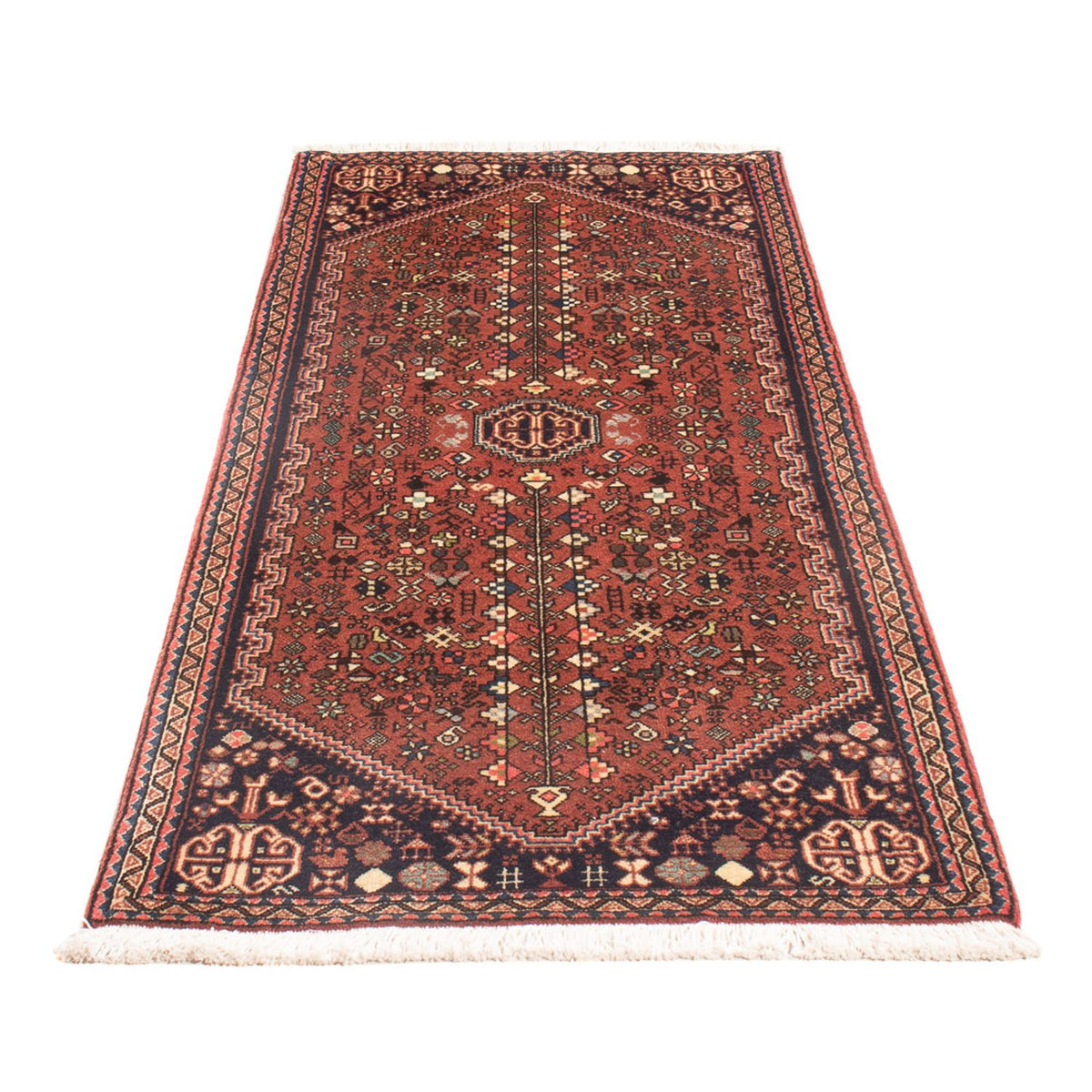Tapis de couloir Tapis persan - Nomadic - 158 x 66 cm - rouge