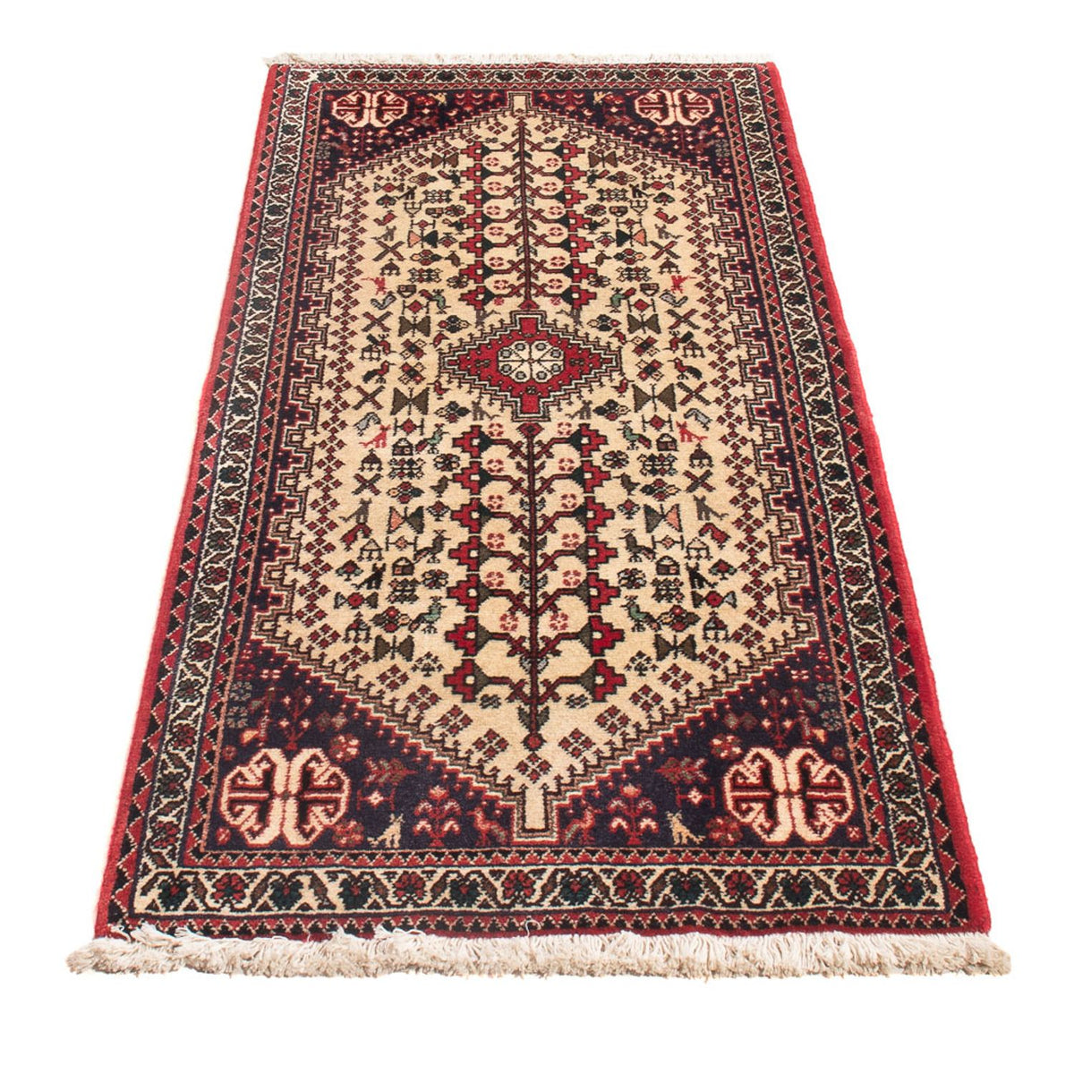 Tapis persan - Nomadic - 150 x 60 cm - crème