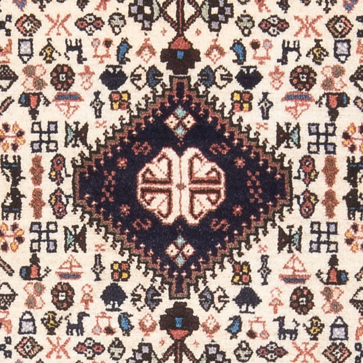 Tapis persan - Nomadic - 126 x 80 cm - crème