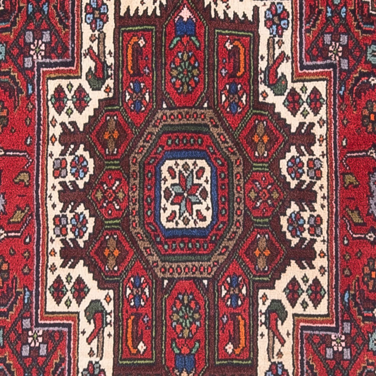 Tapis persan - Nomadic - 132 x 81 cm - crème