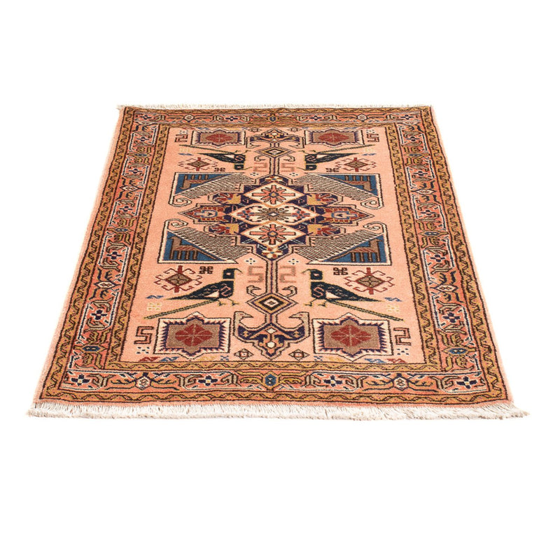 Tapis persan - Nomadic - 96 x 67 cm - saumon
