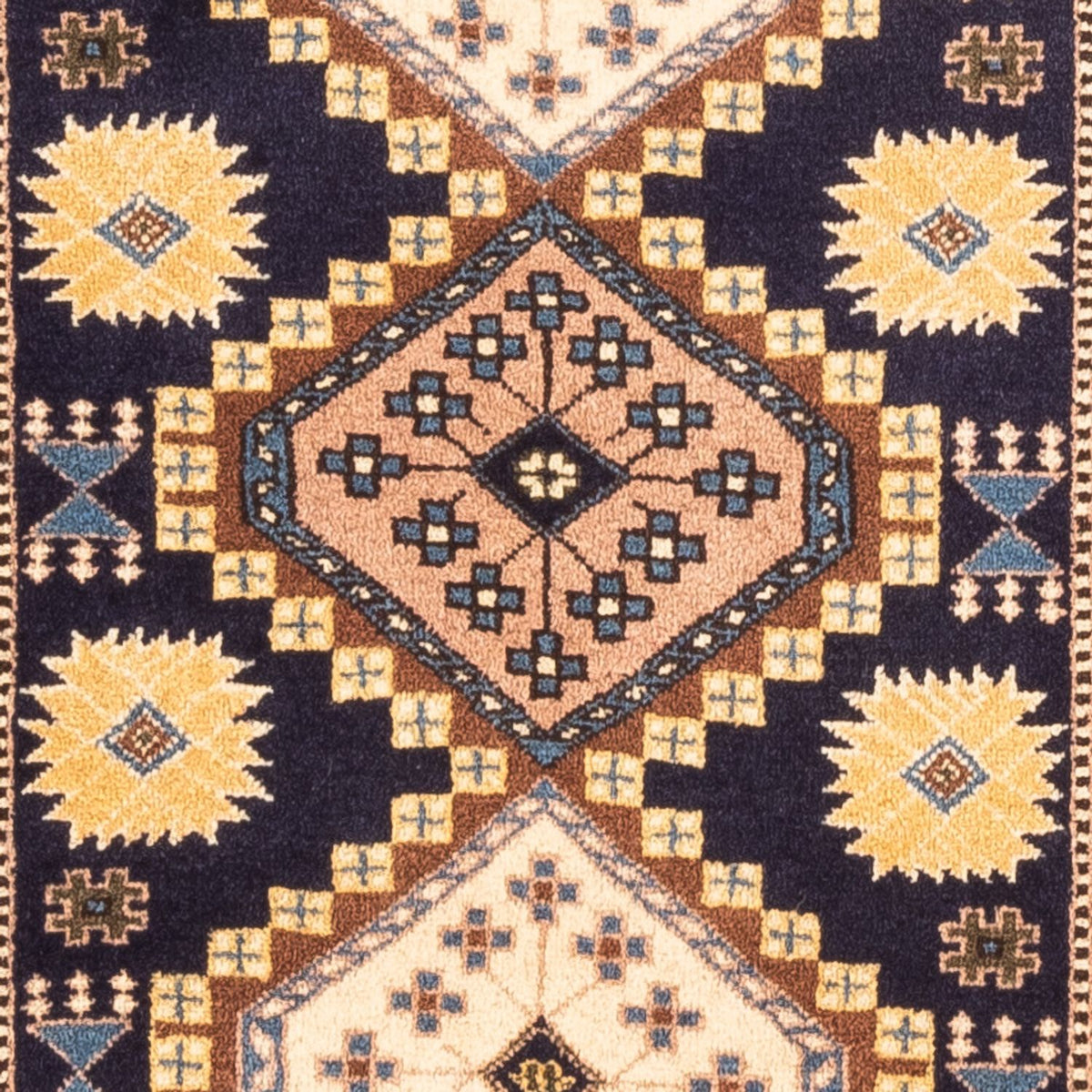 Tapis persan - Nomadic - 145 x 80 cm - bleu foncé