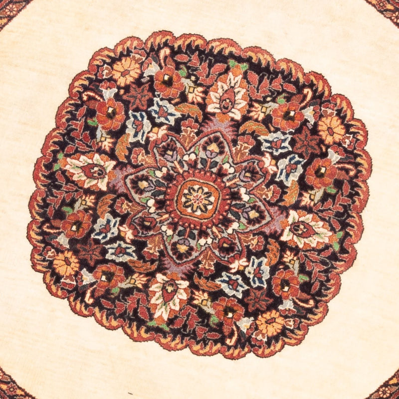 Tapis persan - Bidjar ronde  - 100 x 100 cm - crème