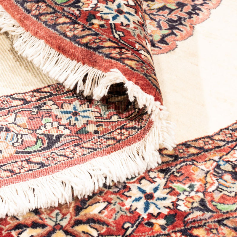 Tapis persan - Bidjar ronde  - 100 x 100 cm - crème