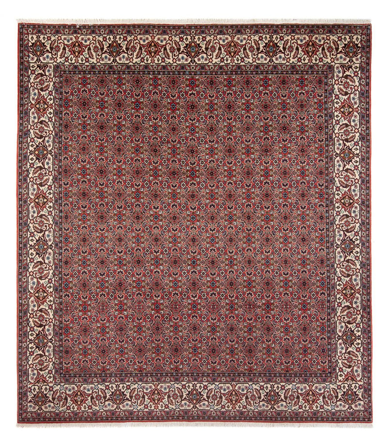 Tapis persan - Bidjar - 296 x 248 cm - rouge foncé