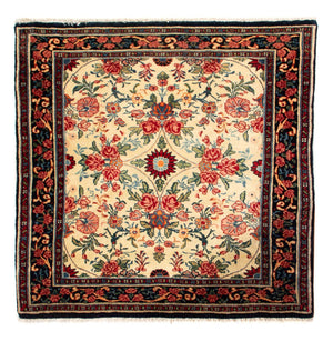 Tapis persan - Bidjar carré  - 70 x 70 cm - crème