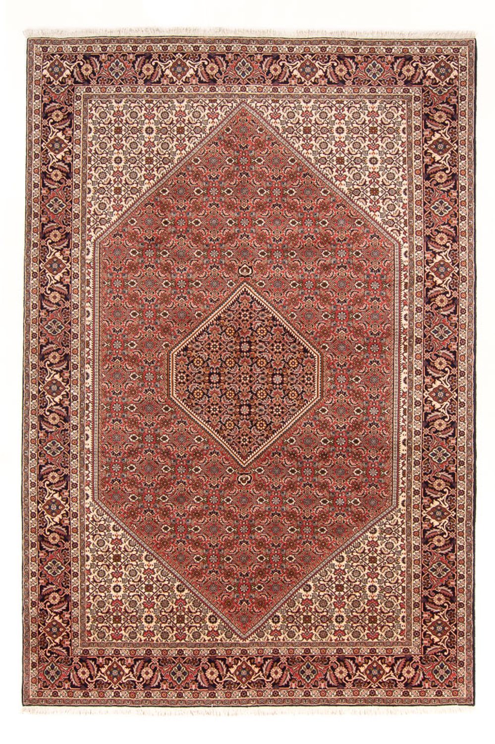 Tapis persan - Bidjar - 297 x 196 cm - rouge
