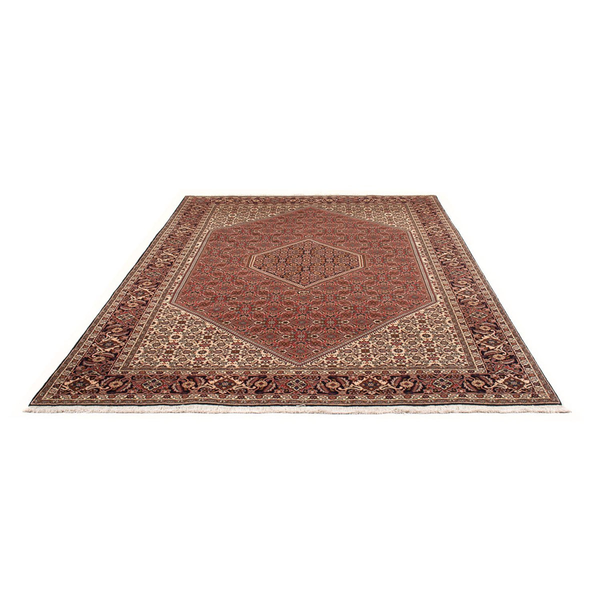 Tapis persan - Bidjar - 297 x 196 cm - rouge