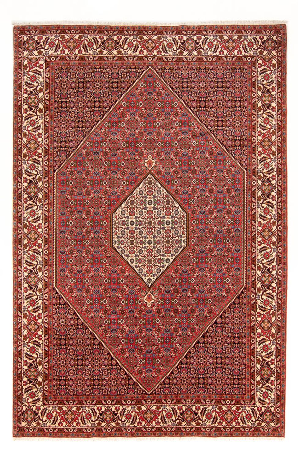 Tapis persan - Bidjar - 300 x 200 cm - rouge