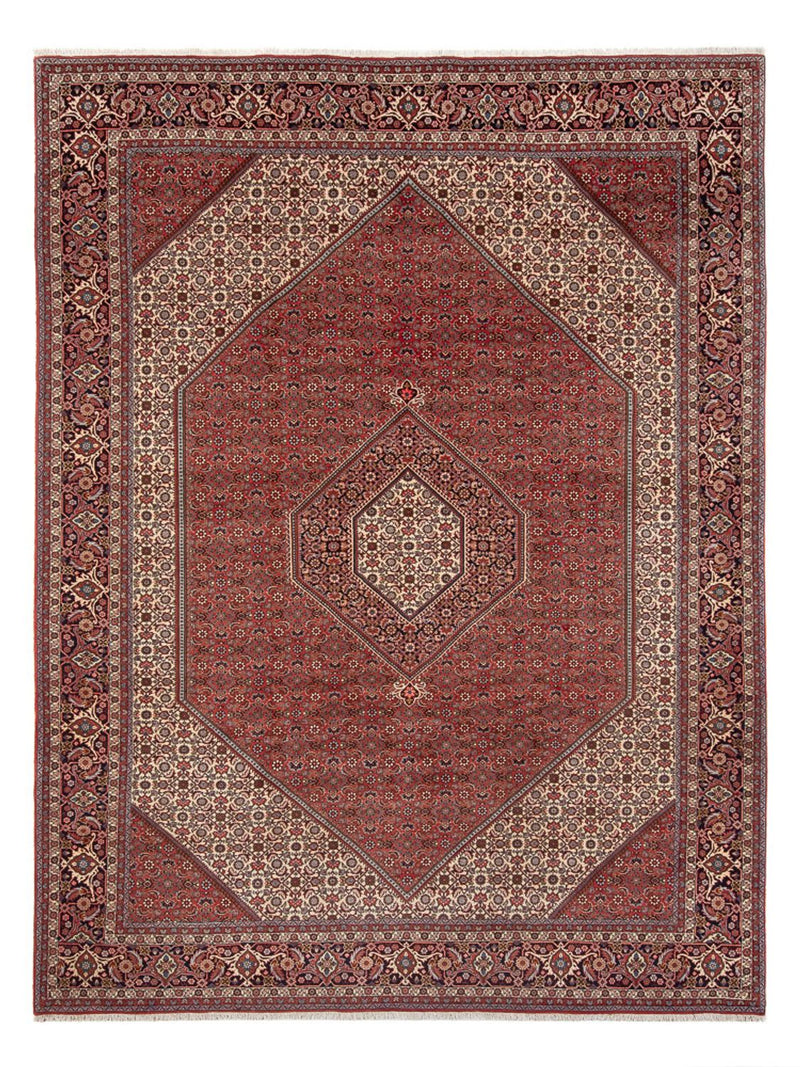 Tapis persan - Bidjar - 348 x 250 cm - rouge foncé