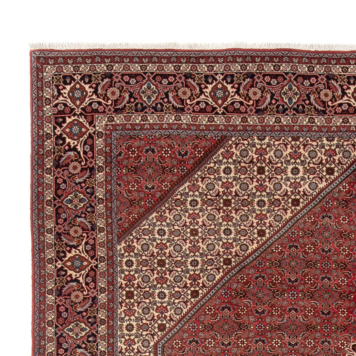Tapis persan - Bidjar - 348 x 250 cm - rouge foncé