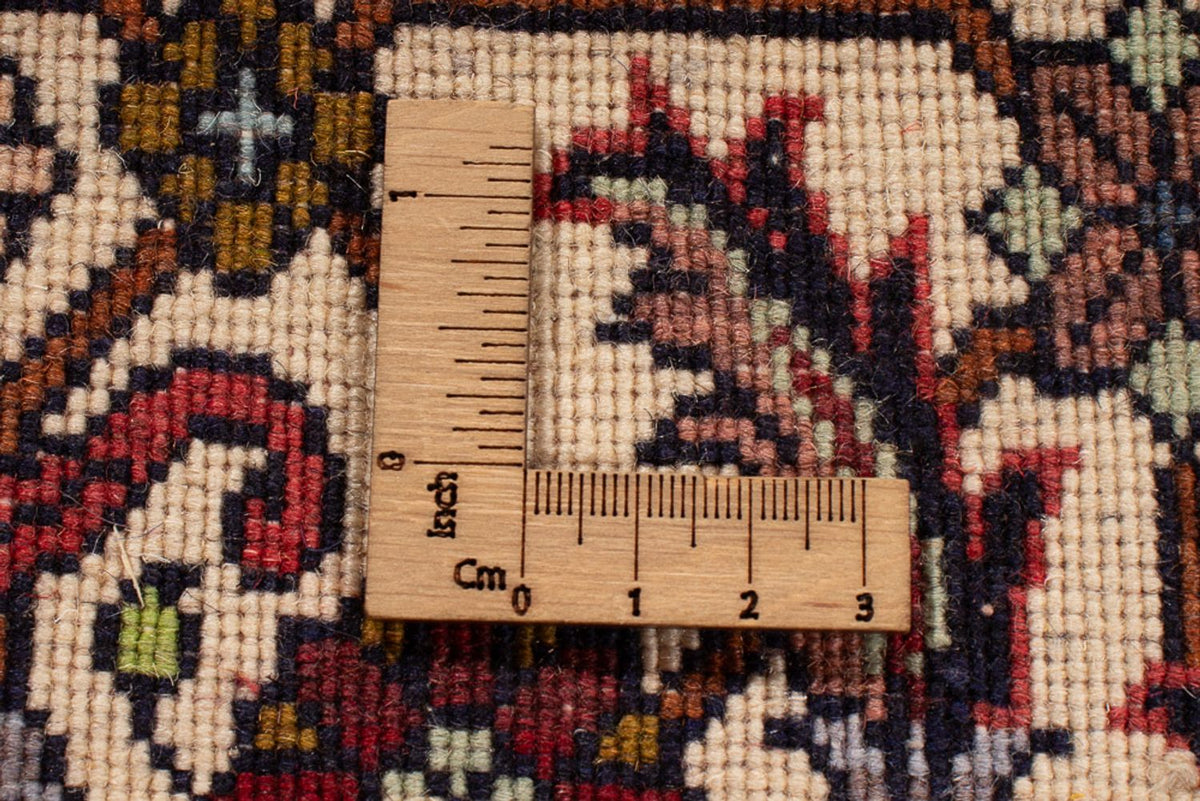 Tapis persan - Bidjar - 299 x 244 cm - rouge foncé