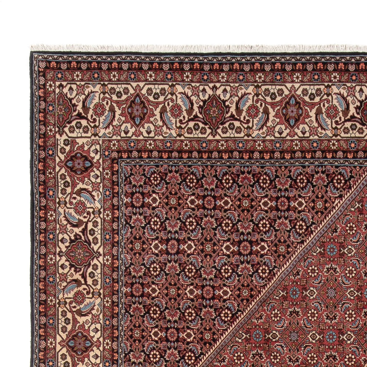 Tapis persan - Bidjar - 350 x 247 cm - rouge foncé