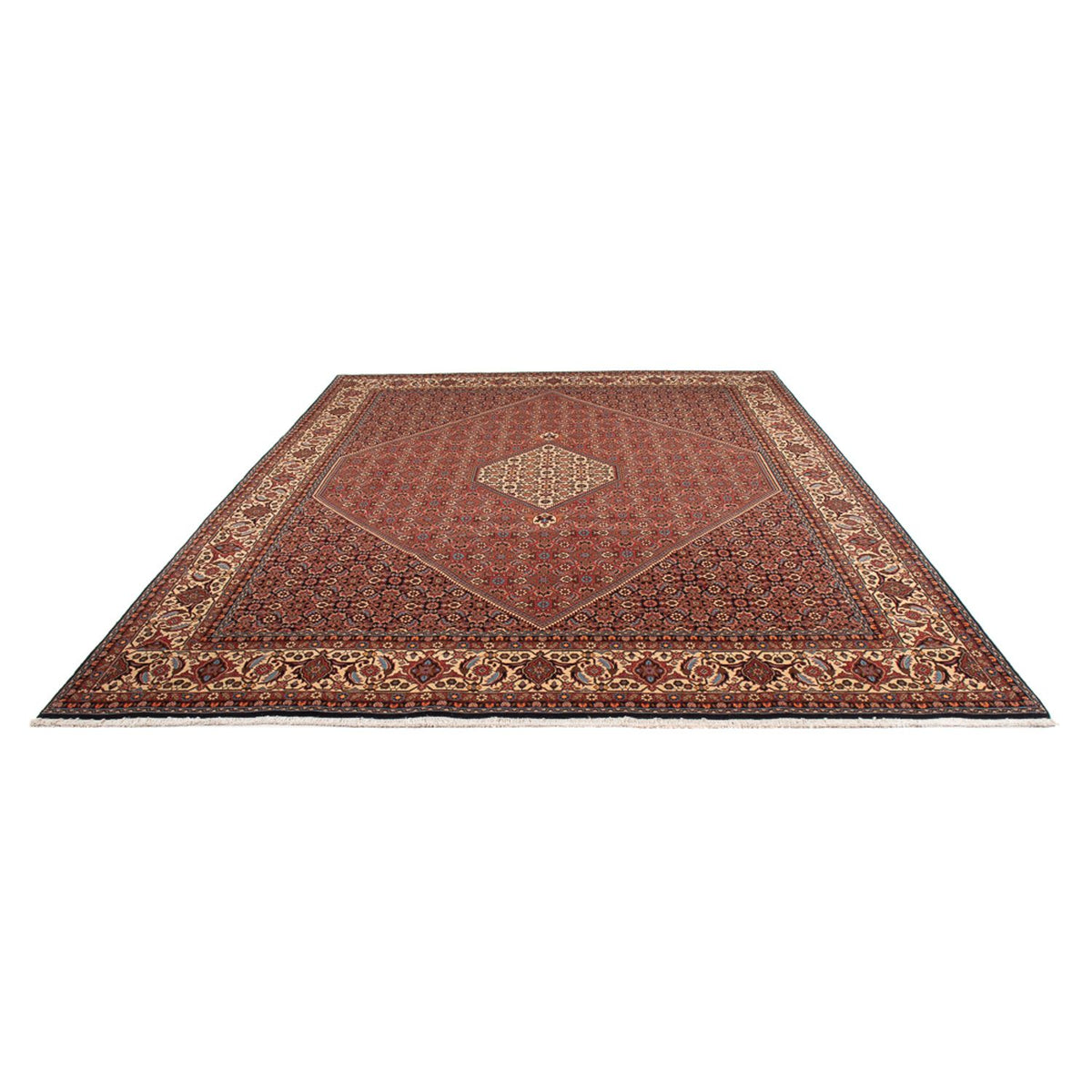 Tapis persan - Bidjar - 350 x 247 cm - rouge foncé