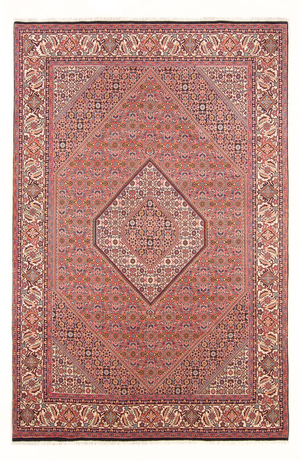 Tapis persan - Bidjar - 297 x 198 cm - rouge